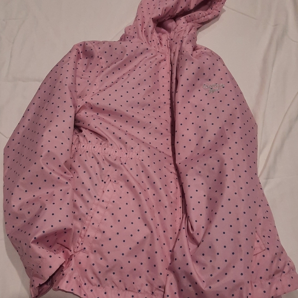 OshKosh B'gosh Other - OshKosh B'gosh Pink Raincoat with Blue Dots